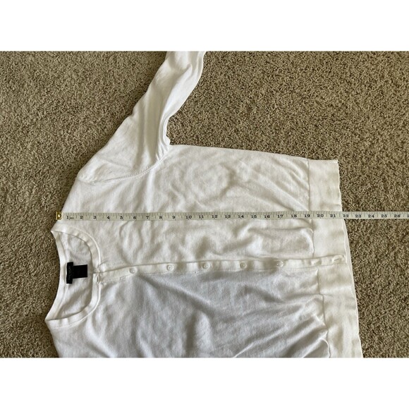 Ann Taylor, Women’s, 3/4 Sleeve Cardigan Sweater, Ivory, Size: L - Picture 4 of 7